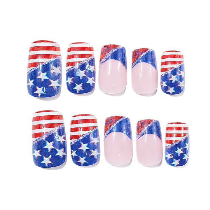 Patriotische Nagelkunst Designs Karnz
