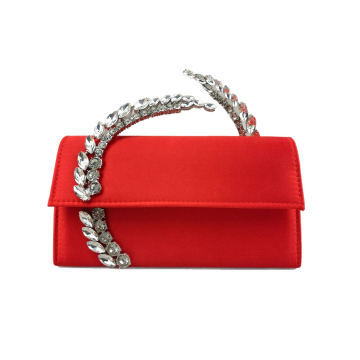 Glamouröse Satin Abend Clutch