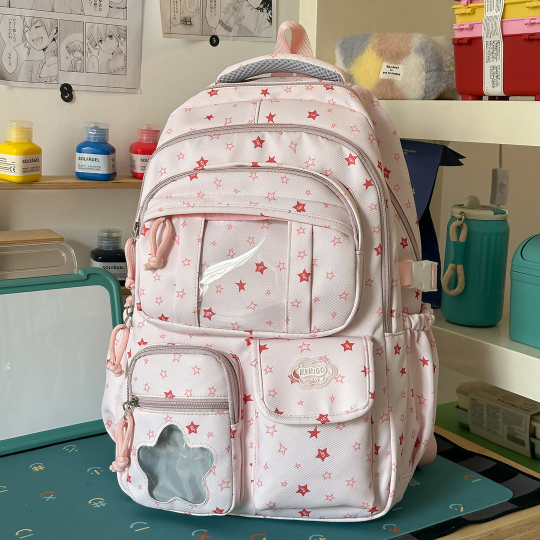 Sternenbedruckter lässiger Schulranzen Karnz