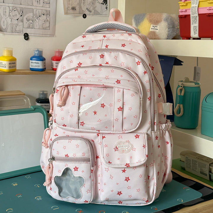 Sternenbedruckter lässiger Schulranzen Karnz