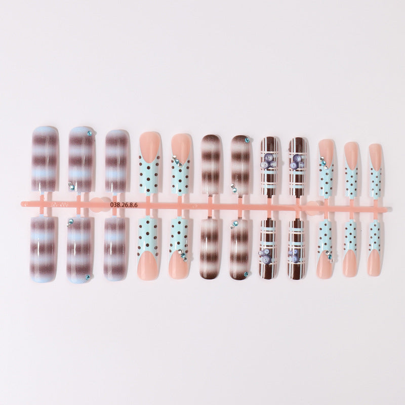 Dekorative Druck-Nageltips Set Karnz
