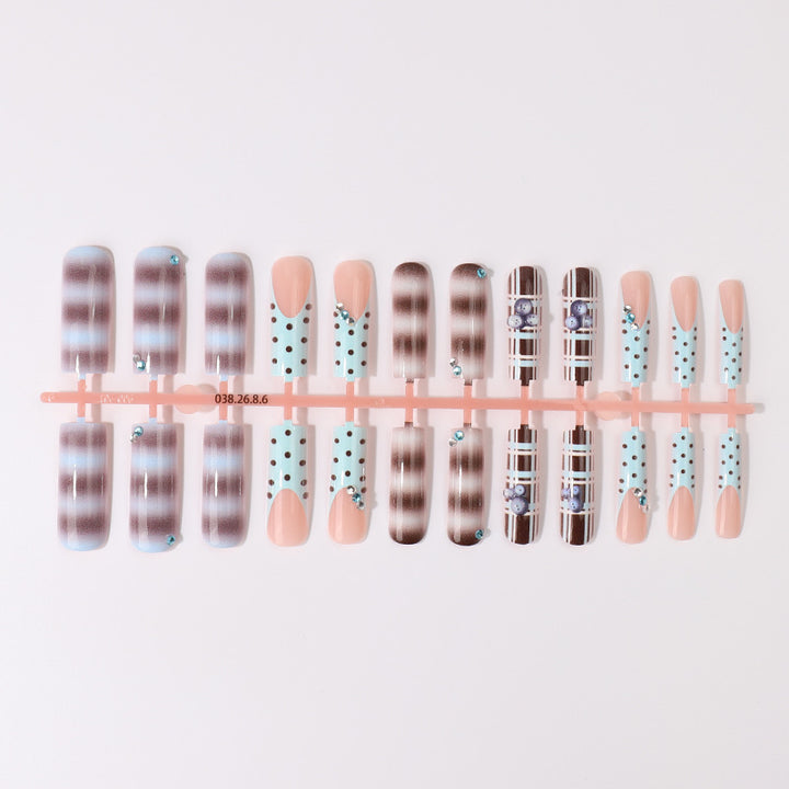 Dekorative Druck-Nageltips Set Karnz