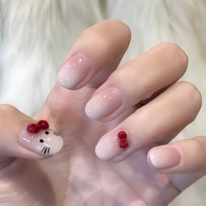 Künstlerisches Herzmuster Nagelkunstverlängerungen Karnz