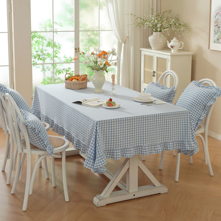 Vichy Rüschende Tischdecke