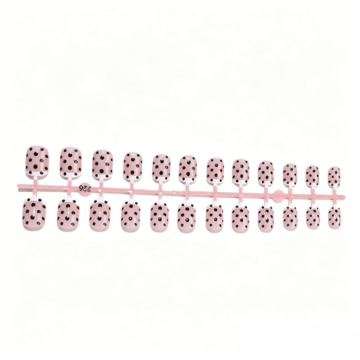 Trendy Polka Dot Press-On Nagelset Karnz