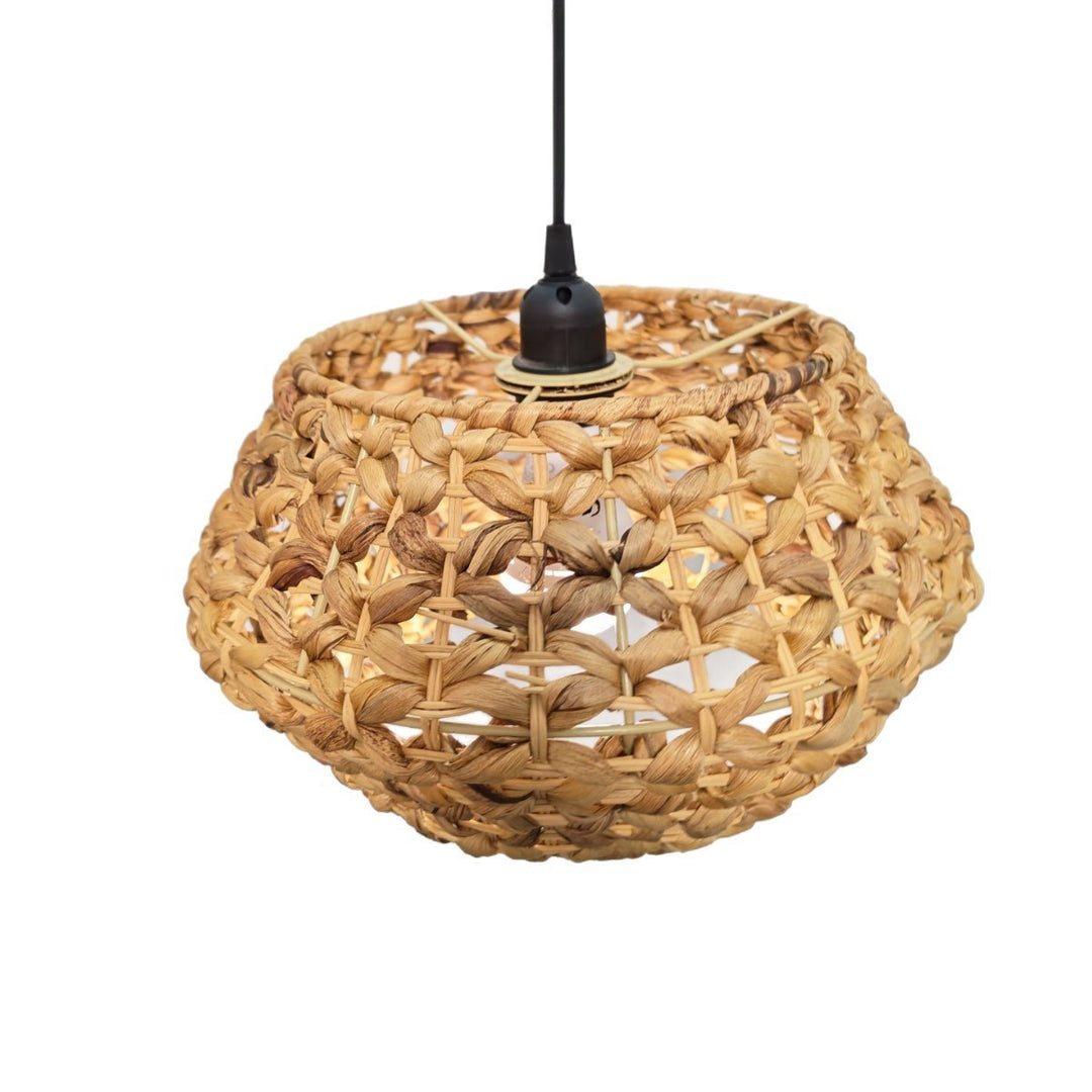 Handgewebte Rattan Pendelleuchte