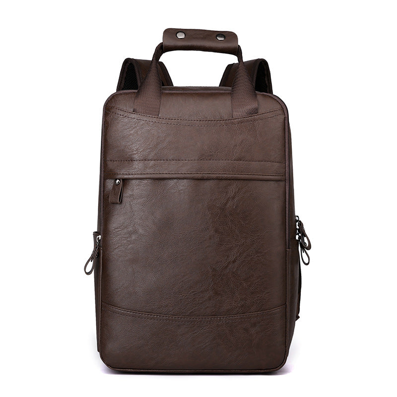 Professioneller Leder Laptop Rucksack Karnz