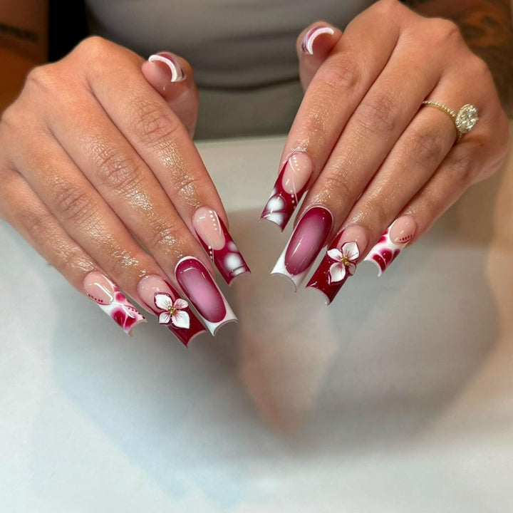 Floral Nail Art Extensions Karnz