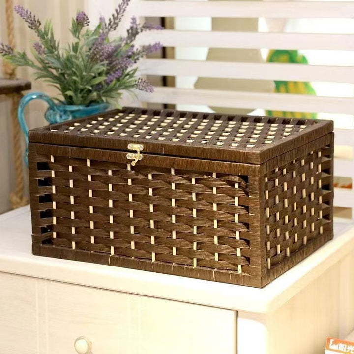 Aufbewahrungskiste Aus Rattan Karnz