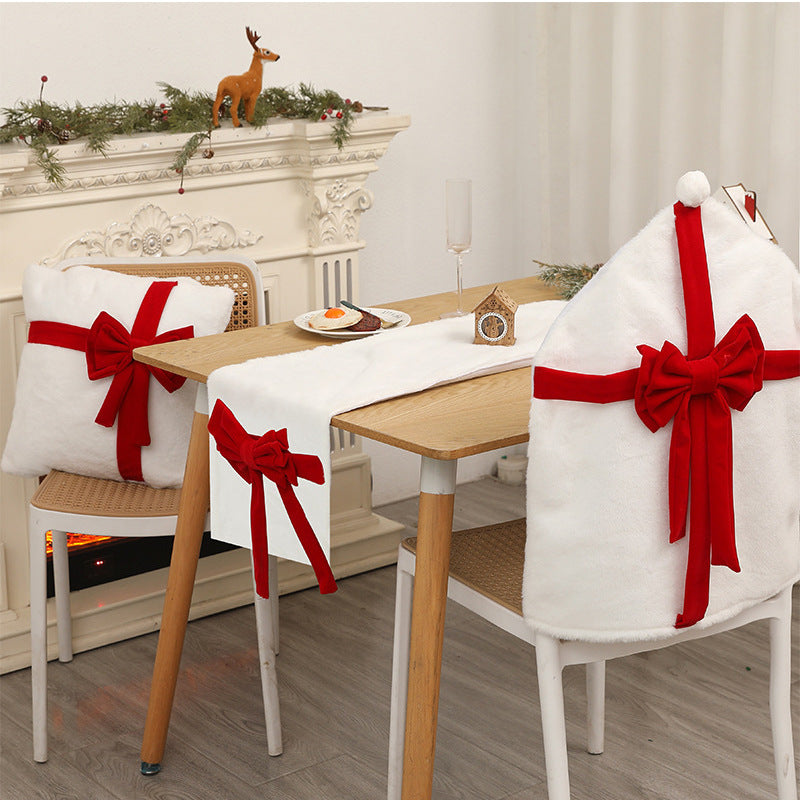 Plüsch Weihnachtsstuhlbezug