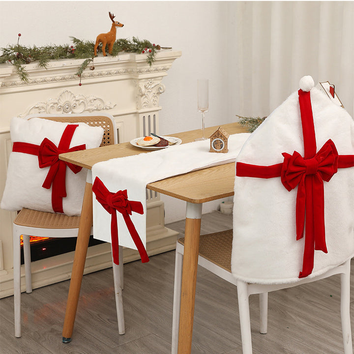 Plüsch Weihnachtsstuhlbezug