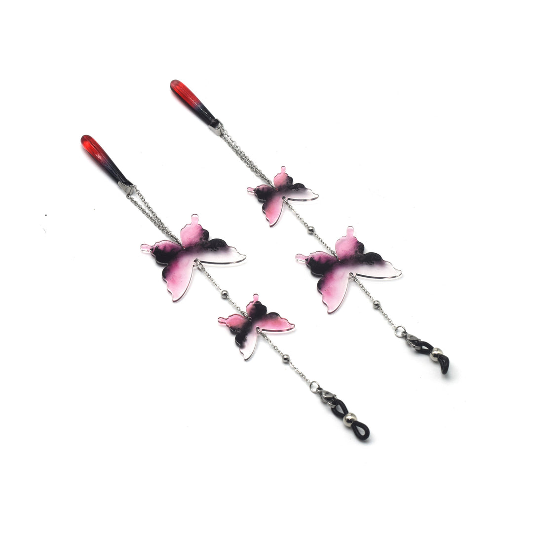 Künstlerische Schmetterlings Brillen Kette Karnz