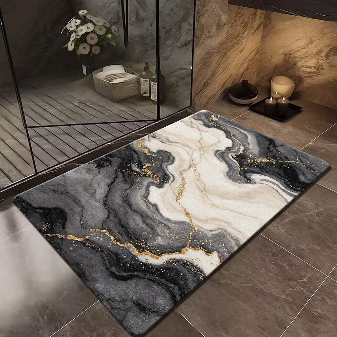 Elegante Marmor Design Badmatte