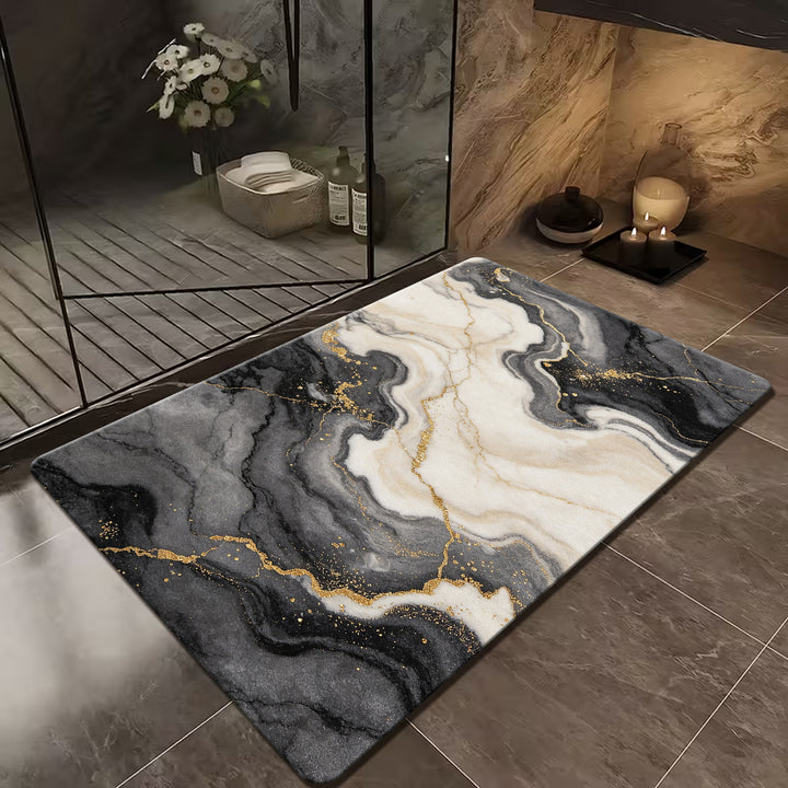 Elegante Marmor Design Badmatte