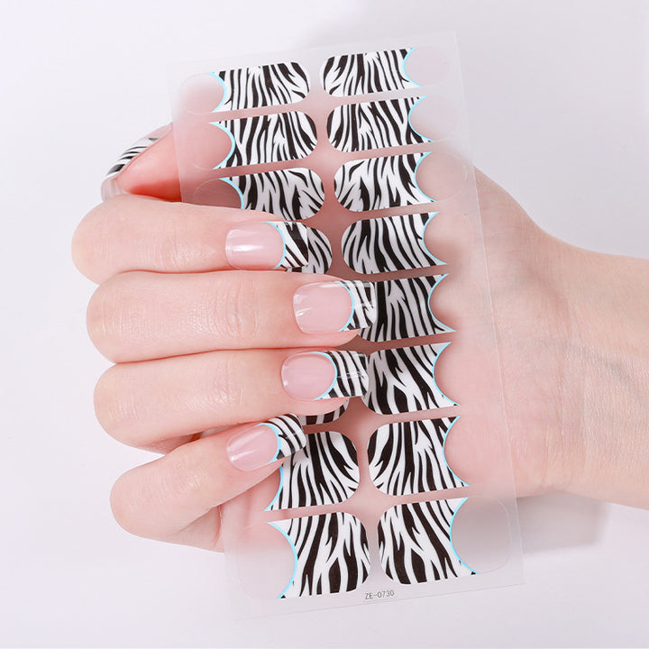 Elegante Glitter Akzent Nagel Wraps