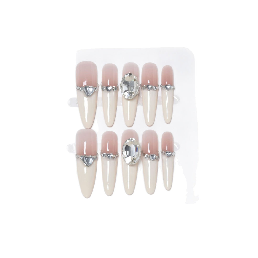 Elegante Stiletto Druck-Nagelkunst Karnz
