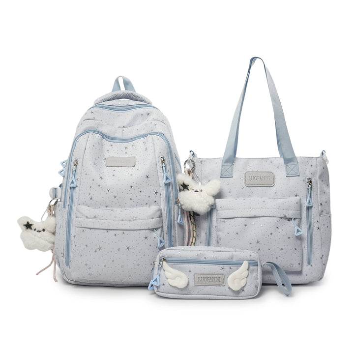 Stern-gedruckter Multi-Taschen Rucksack Karnz