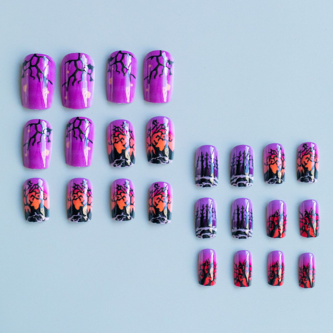 Halloween-Themen Press-On Nagelkunst Karnz
