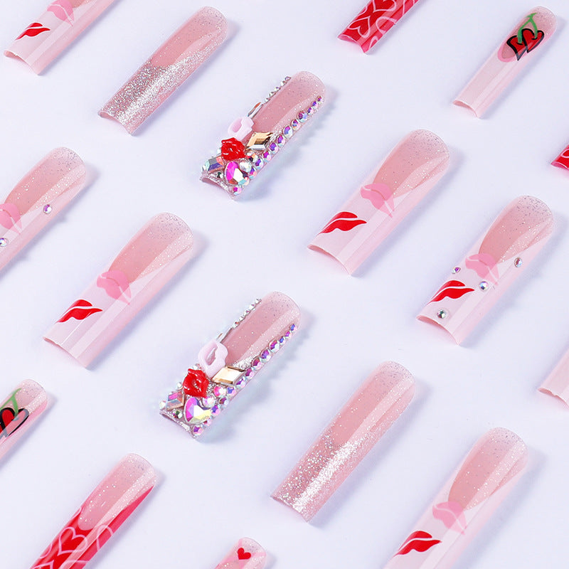 Dekorativer Press-On-Nagelset