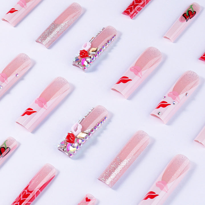 Dekorativer Press-On-Nagelset