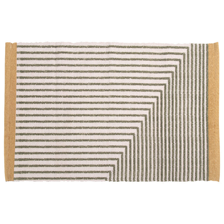 Flachgewebter dekorativer Wohnzimmerteppich mit geometrischem Ethno‑Medaillon Karnz
