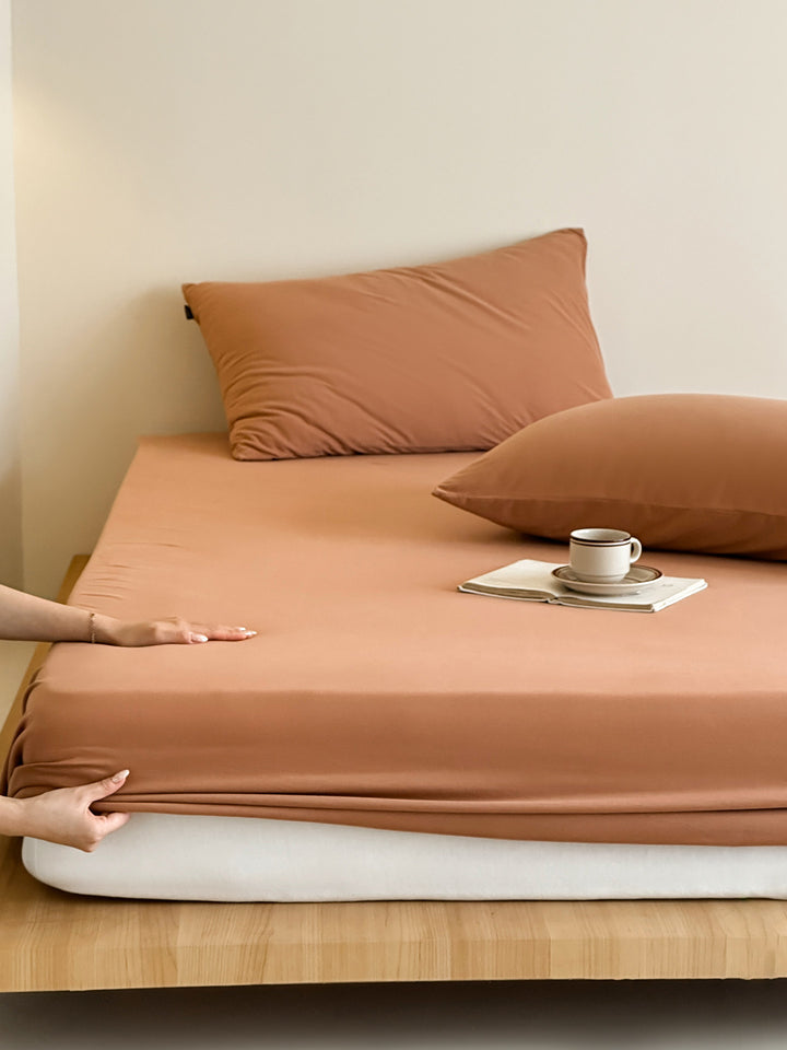 Deep-Pocket-Bambus-Mischgewebe-Stretch-Spannbettlaken