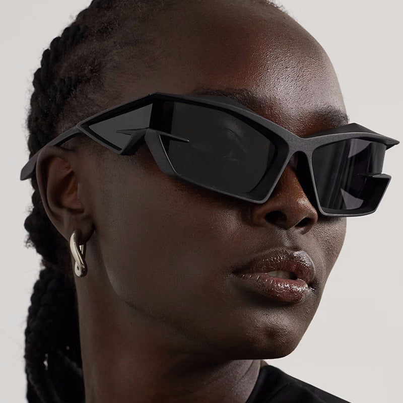 Damen futuristische Sport-Sonnenbrille Karnz