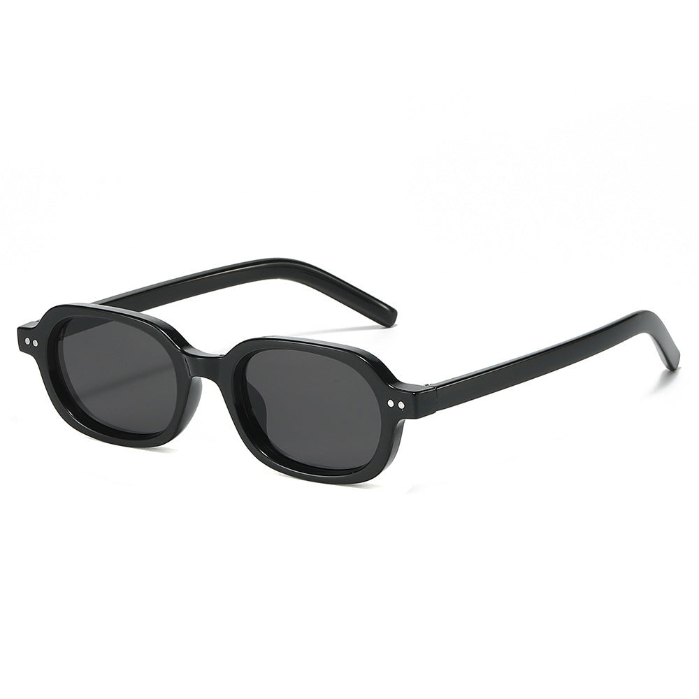 Stilvolle Vintage-inspirierte ovale Sonnenbrille Karnz