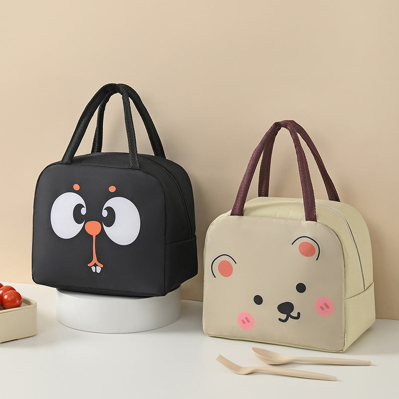 Süße tierische isolierte Lunch-Tasche Karnz