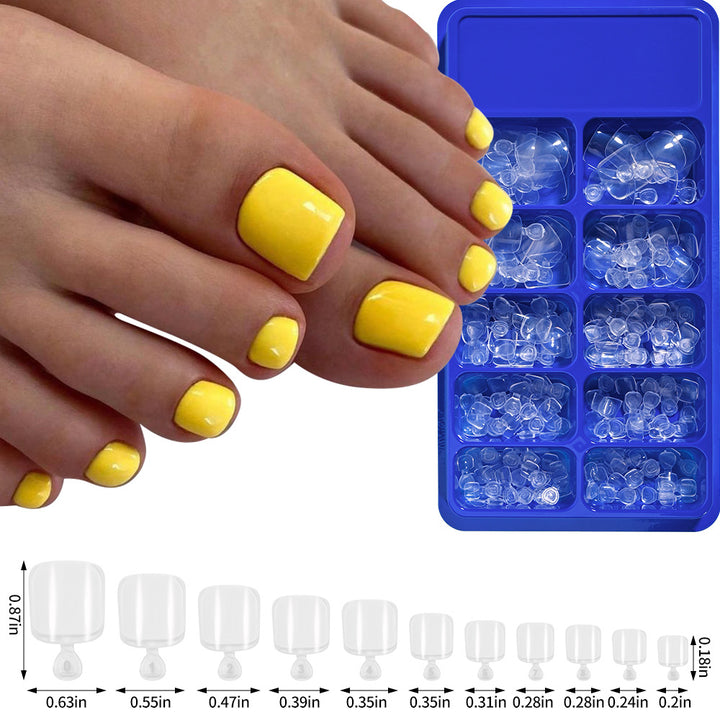Premium Soft Gel Fußnagelspitzen Set Karnz