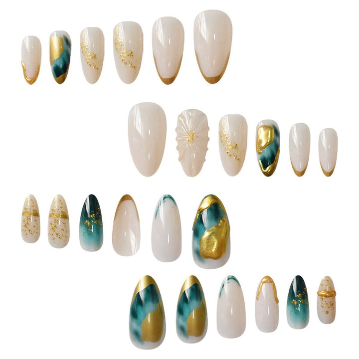 Elegantes Press-On Nagelkunst-Set Karnz