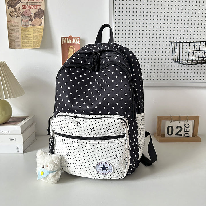 Verspielt Sternenmuster Schulrucksack Karnz