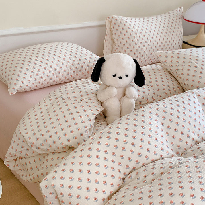 Mull-Baumwolle Baby-Wickeldecke Set mit Panda-Print und atmungsaktiver Gaze-Schicht