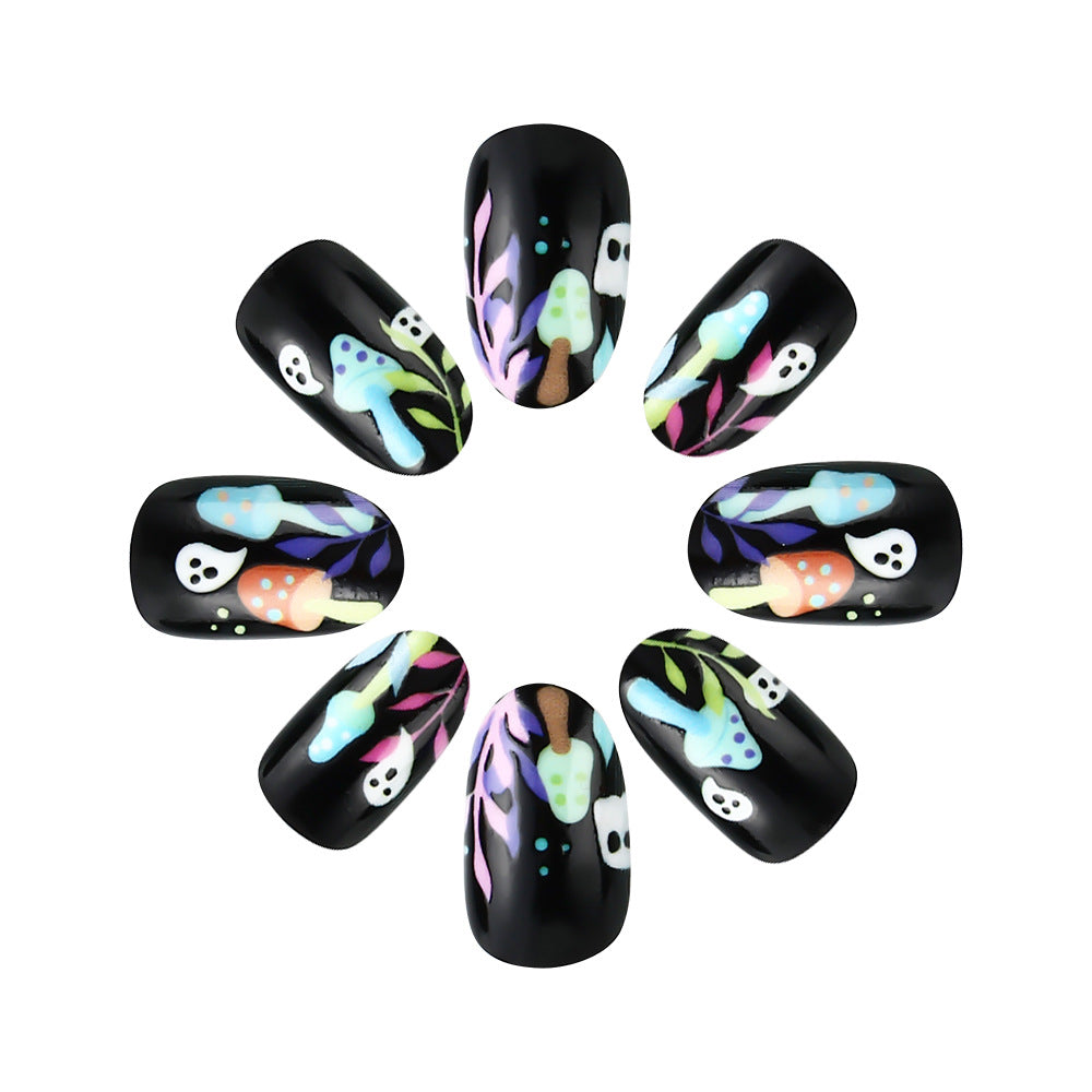 Verspielt Geister-Themen Press-On Nagelkunst Karnz