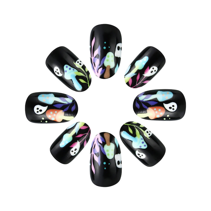 Verspielt Geister-Themen Press-On Nagelkunst Karnz