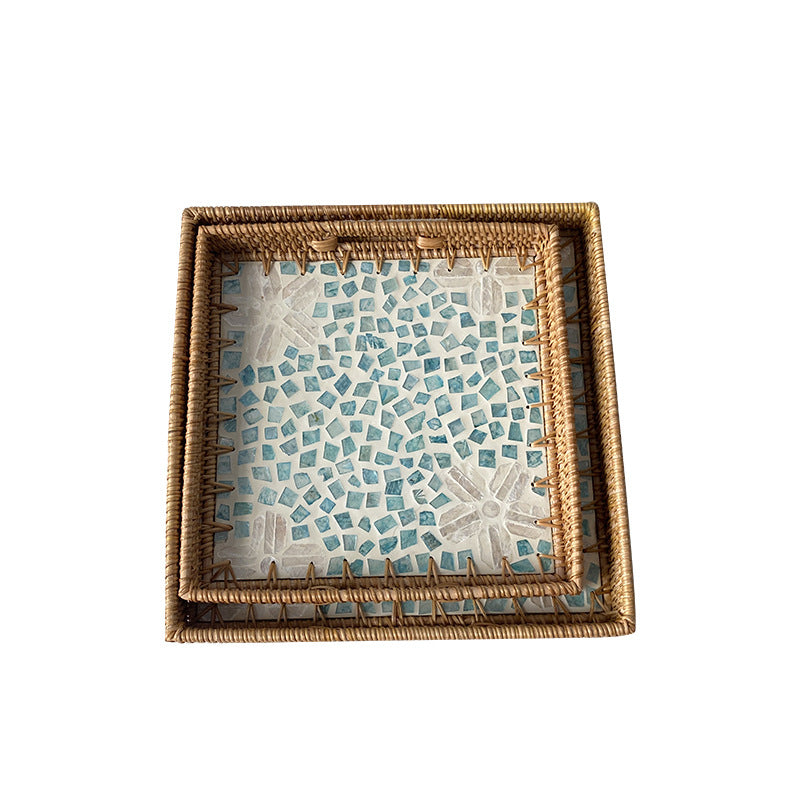 Damen dekoratives Mosaik-Servierplatten-Set Karnz