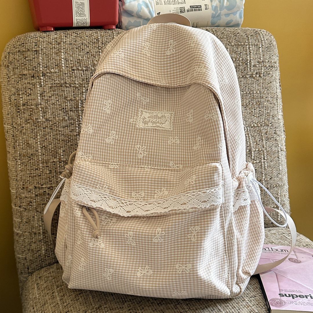 Süßer floralverzierte Rucksack Karnz
