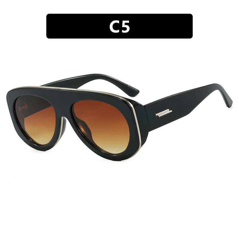 Damen extravagante Sonnenbrille im markanten Design Karnz