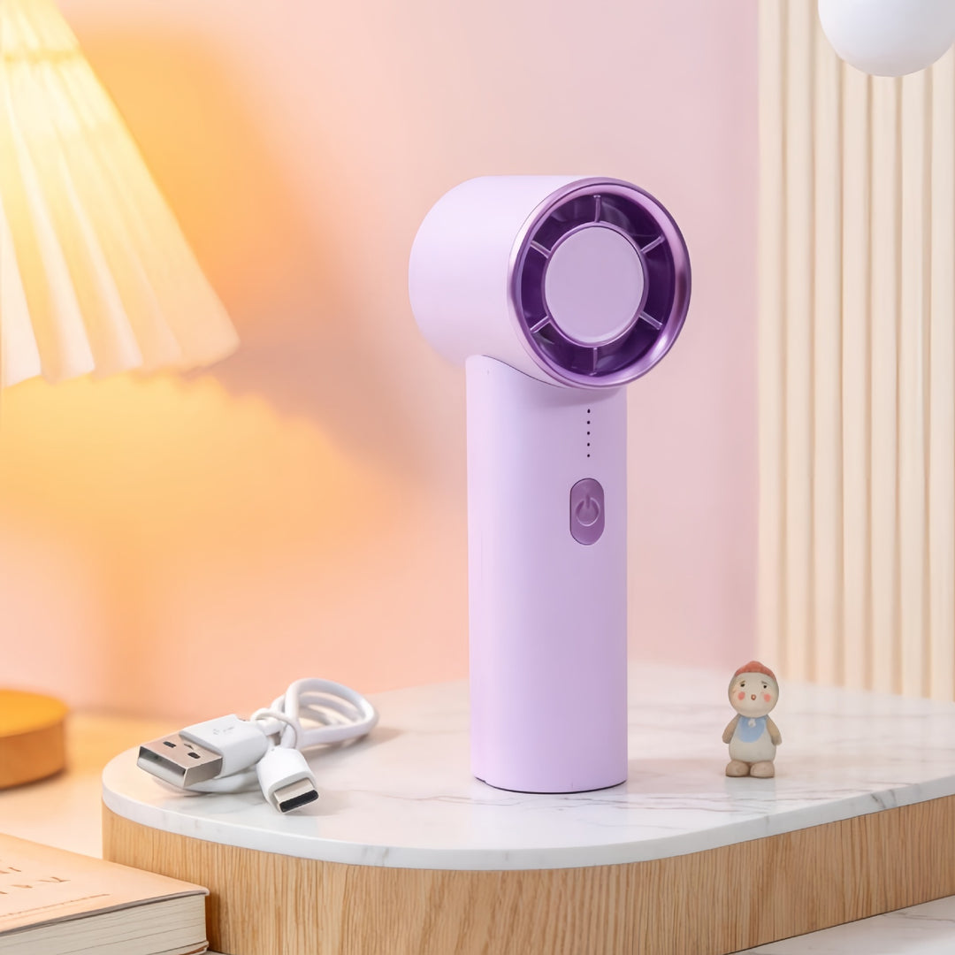 Damen Tragbarer Handventilator mit USB-C-Ladefunktion und leistungsstarkem Luftstrom Karnz