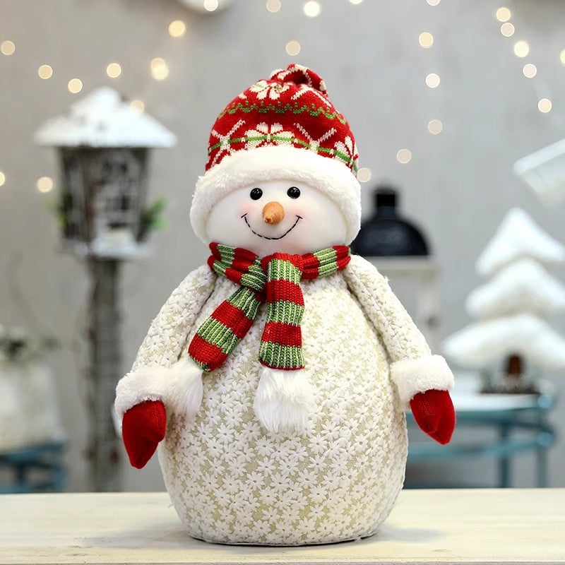 Fantasievoller Schneemann-Figur