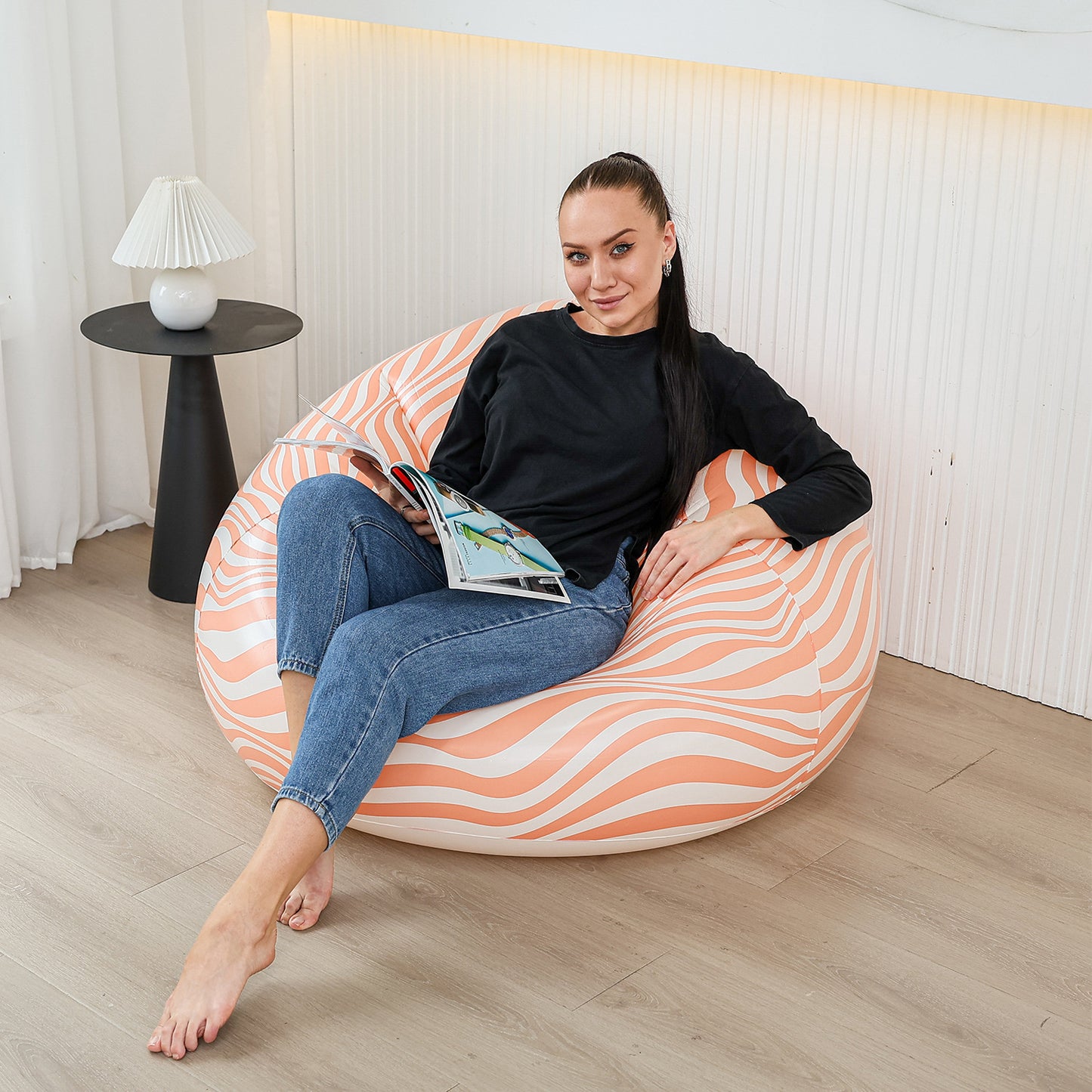 Damen Ergonomische Sitzgelegenheit mit buntem Design Karnz