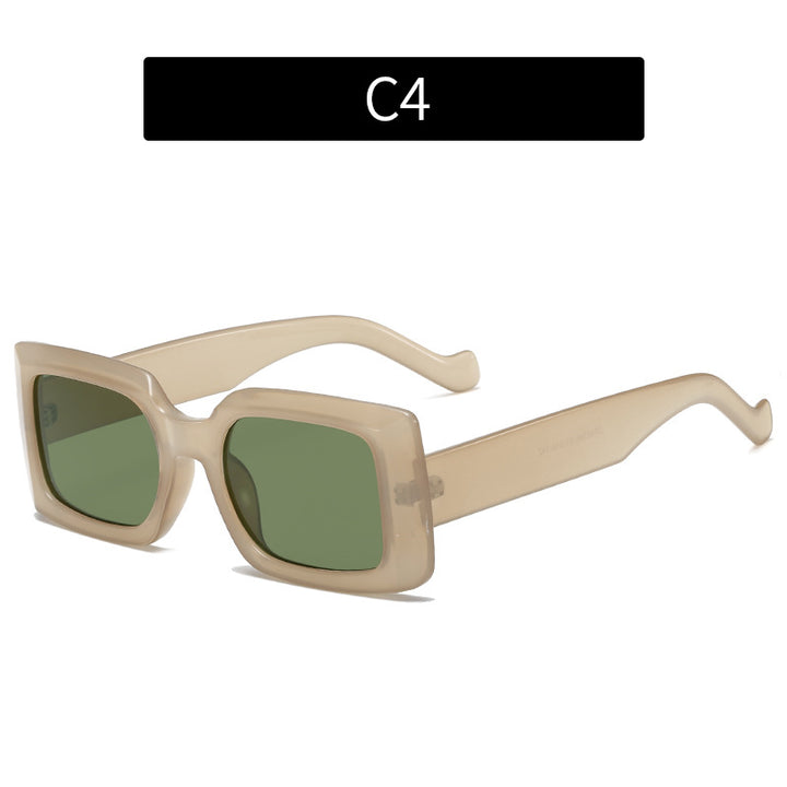 Moderne Chunky Geometrische Sonnenbrille