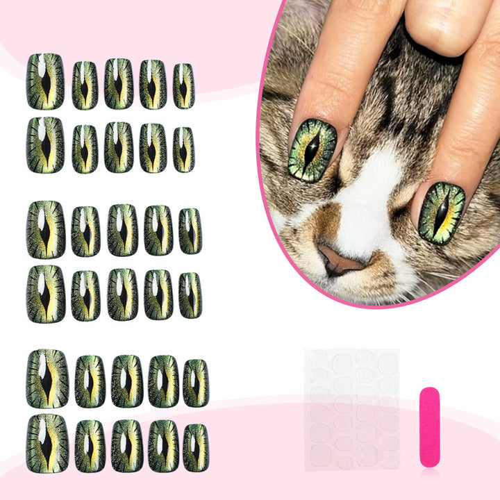 Künstlerisches Press-On Nageldekor Set