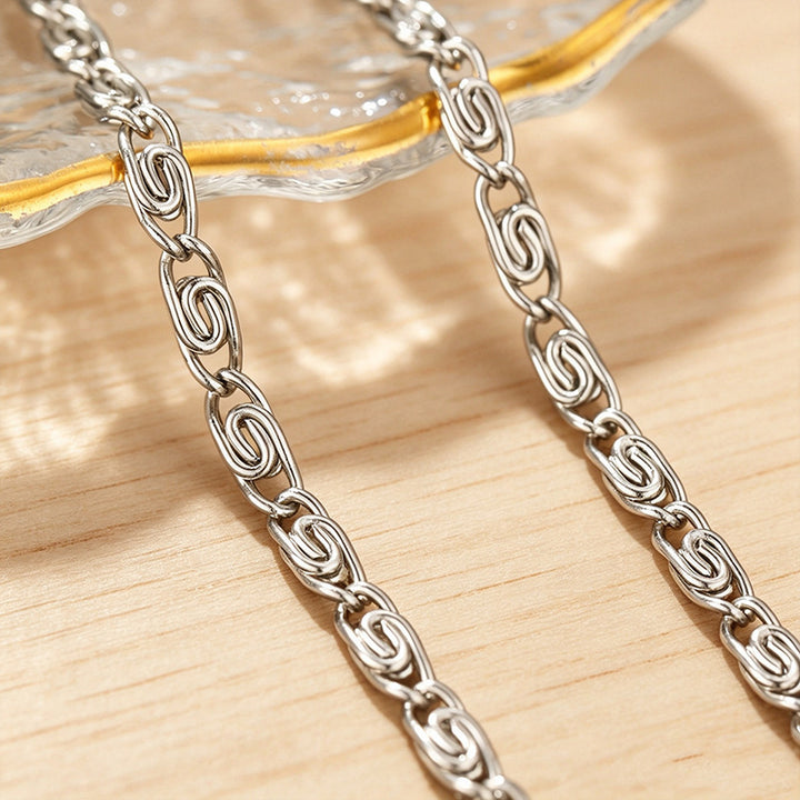 Woven Silberkette Armband Karnz