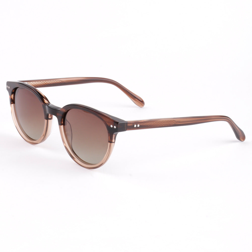 Damen modische Sonnenbrille mit elegantem, transparentem Rahmen und hochgradigem UV-Schutz Karnz