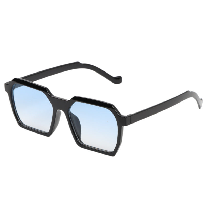 Damen Modische hexagonale Sonnenbrille mit sanften Farbverlauf Karnz
