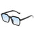 Damen Modische hexagonale Sonnenbrille mit sanften Farbverlauf Karnz