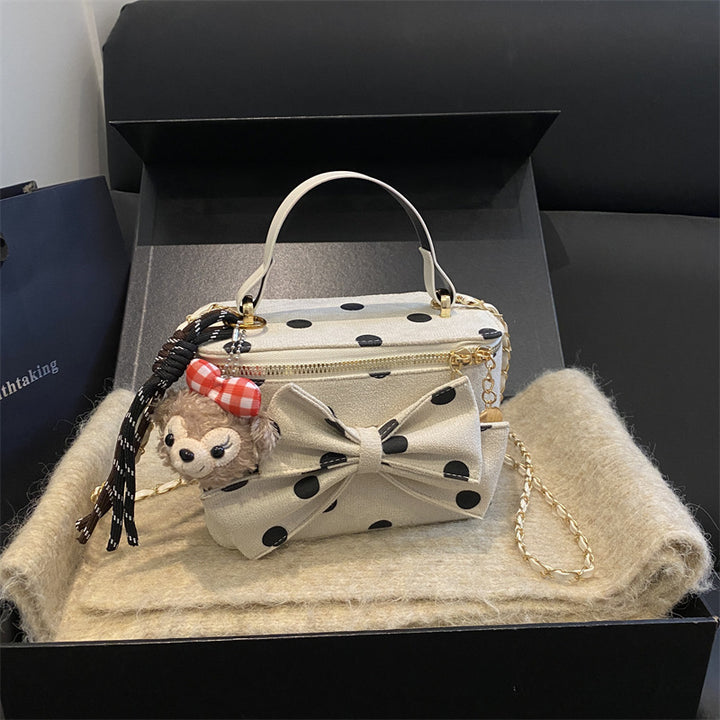 Verspielt Schleifenakzent Mini-Handtasche
