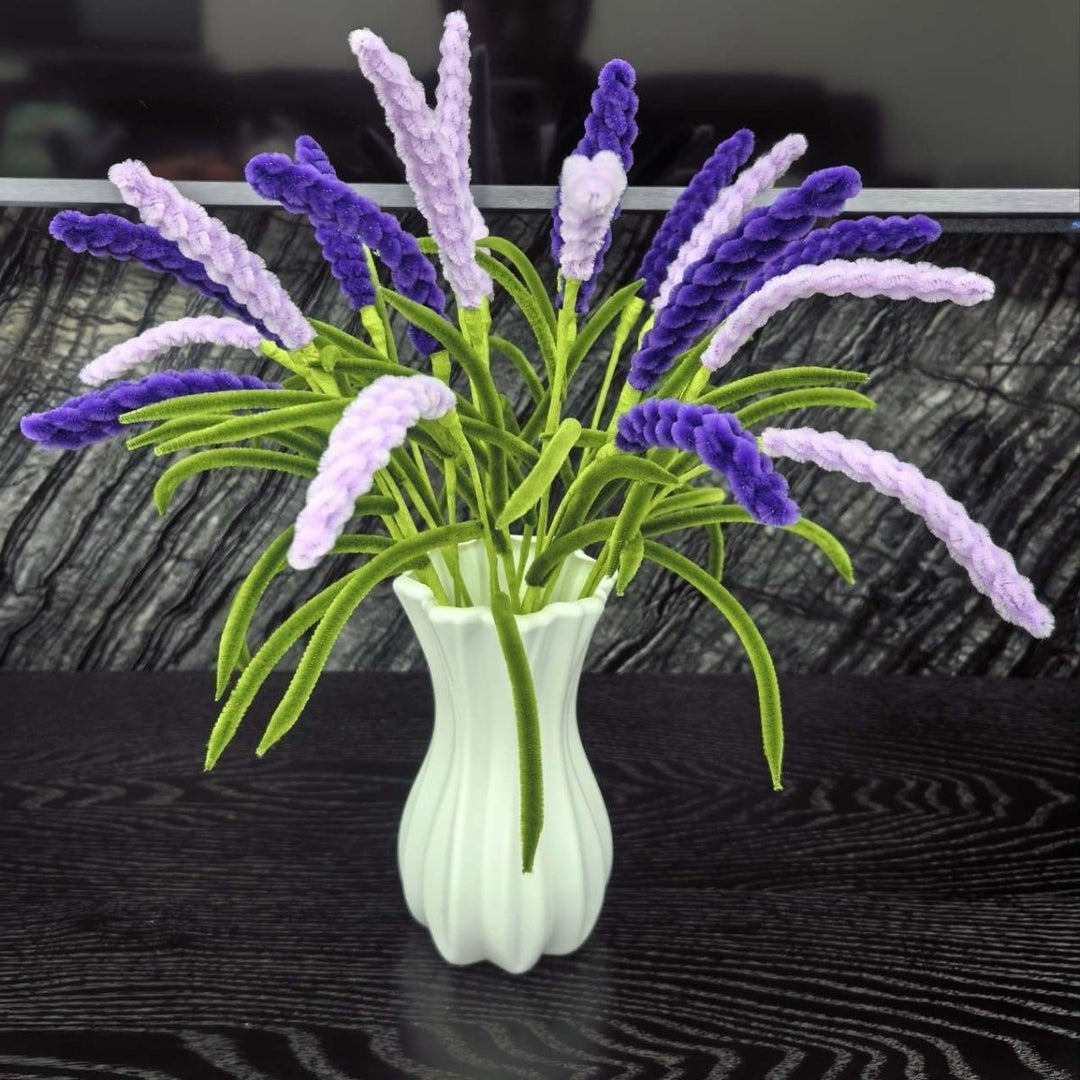 Dekorativer gerippter Keramikblumenvas Karnz