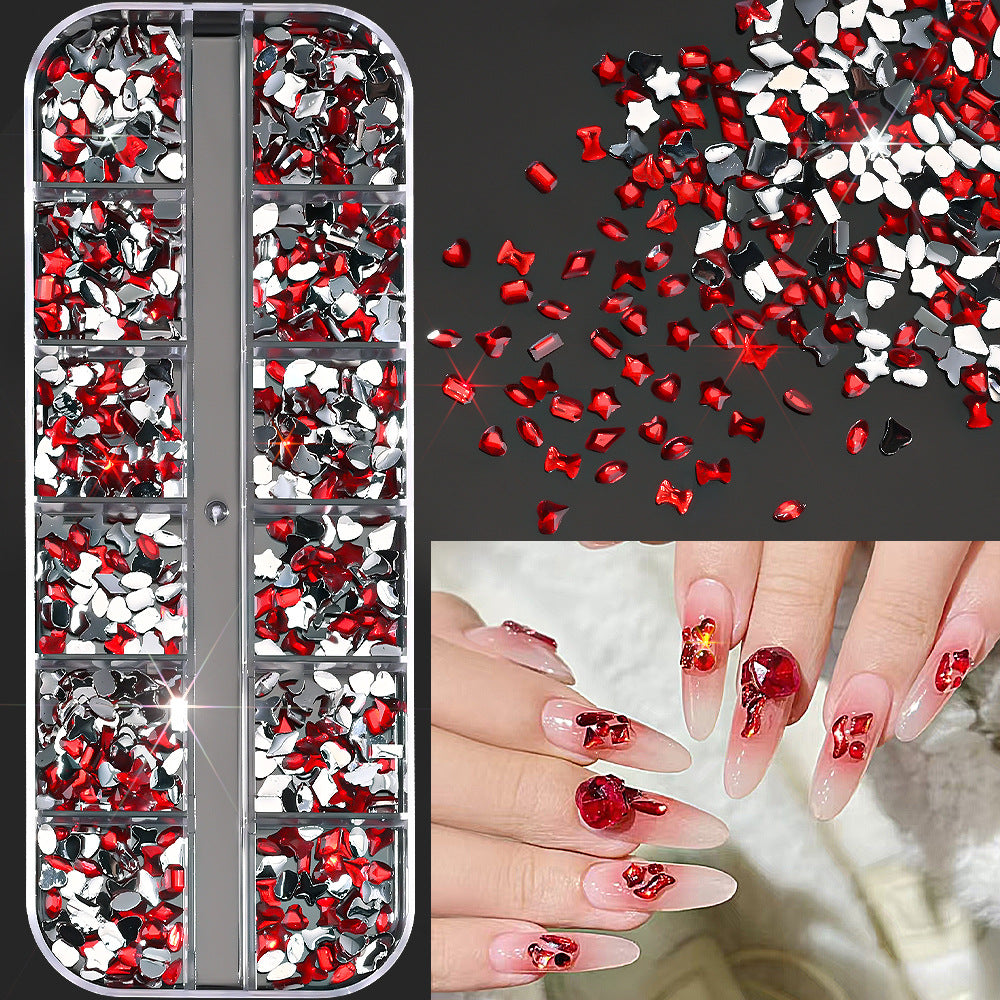 Nagelkunst Dekorative Edelsteinset
